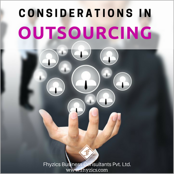 Considerations in Outsourcing