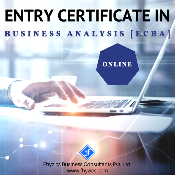 Entry Certificate in Business Analysis [ECBA] - Online